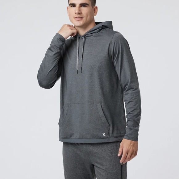 Vuori Other - Vuori Men’s Sunday Element Charcoal Performance Pullover Size M Hoodie